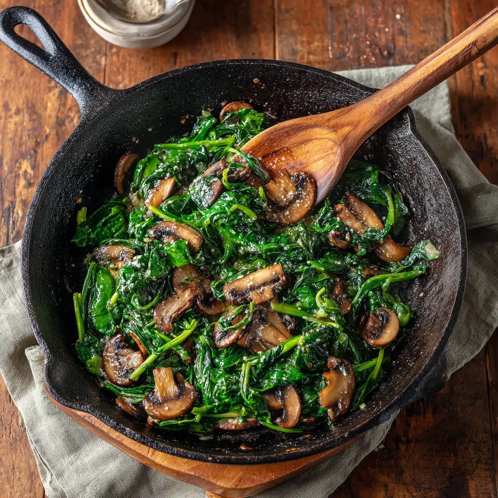 Spinach & Mushroom Skillet