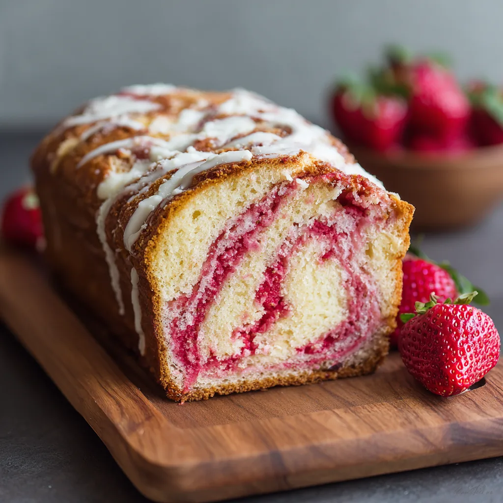 Strawberry Cream Cheese Swirl Bread