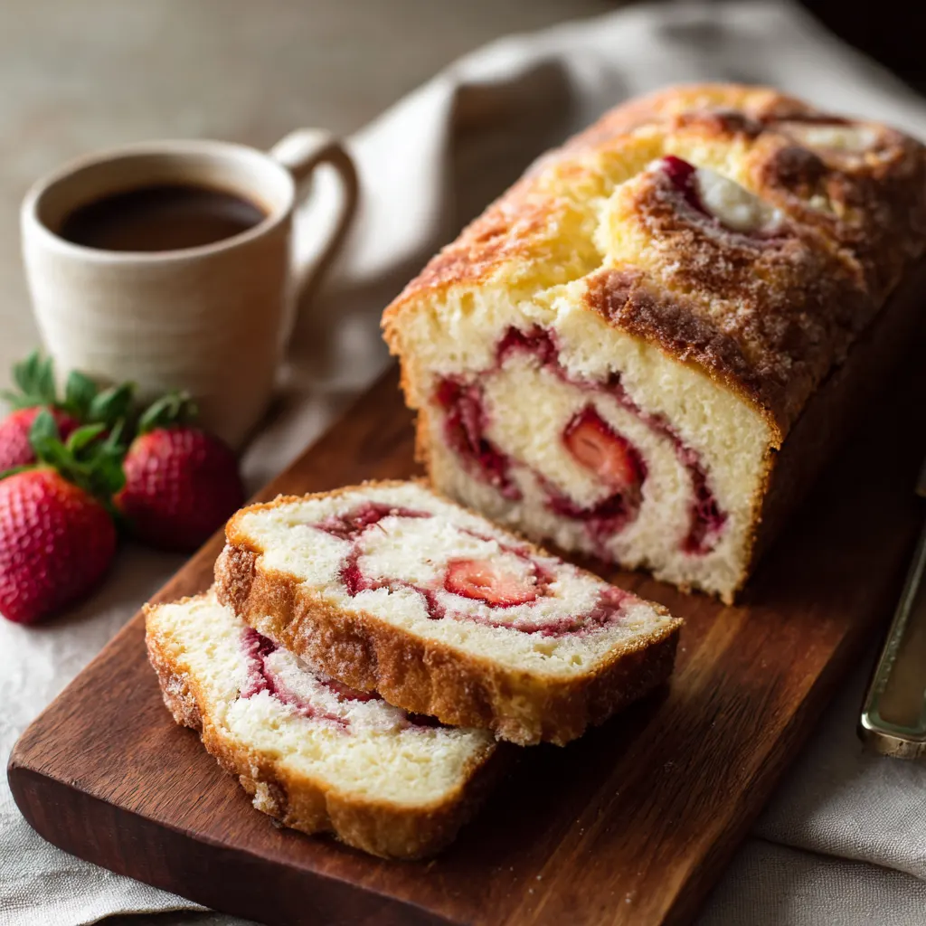 Strawberry Cream Cheese Swirl Bread