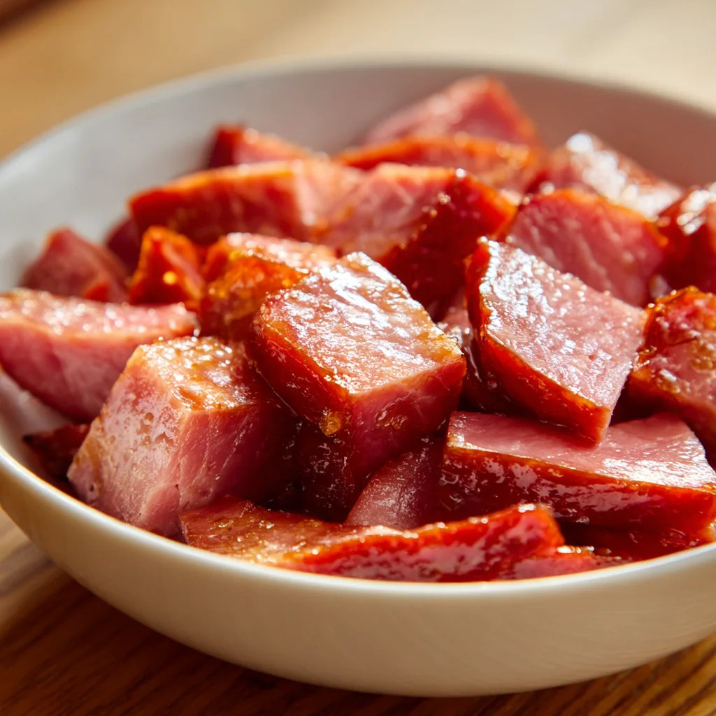 Sweet Glazed Ham Pieces