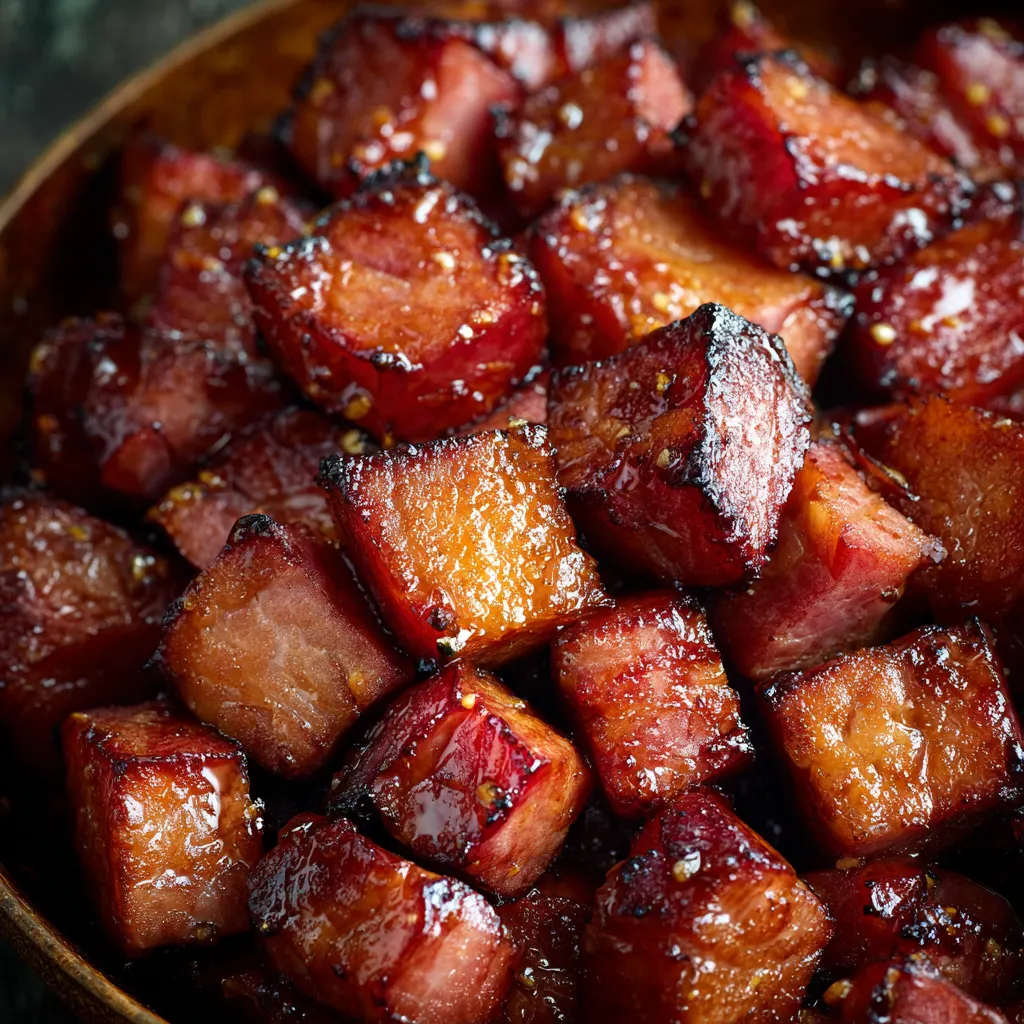 Sweet Glazed Ham Pieces
