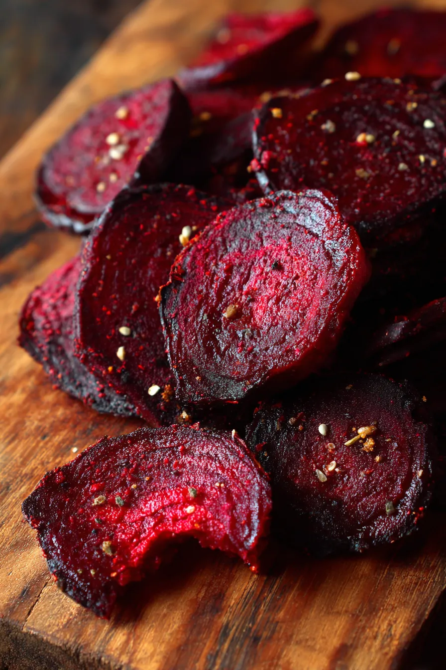 Beet Slices on Baking Sheet-preparation