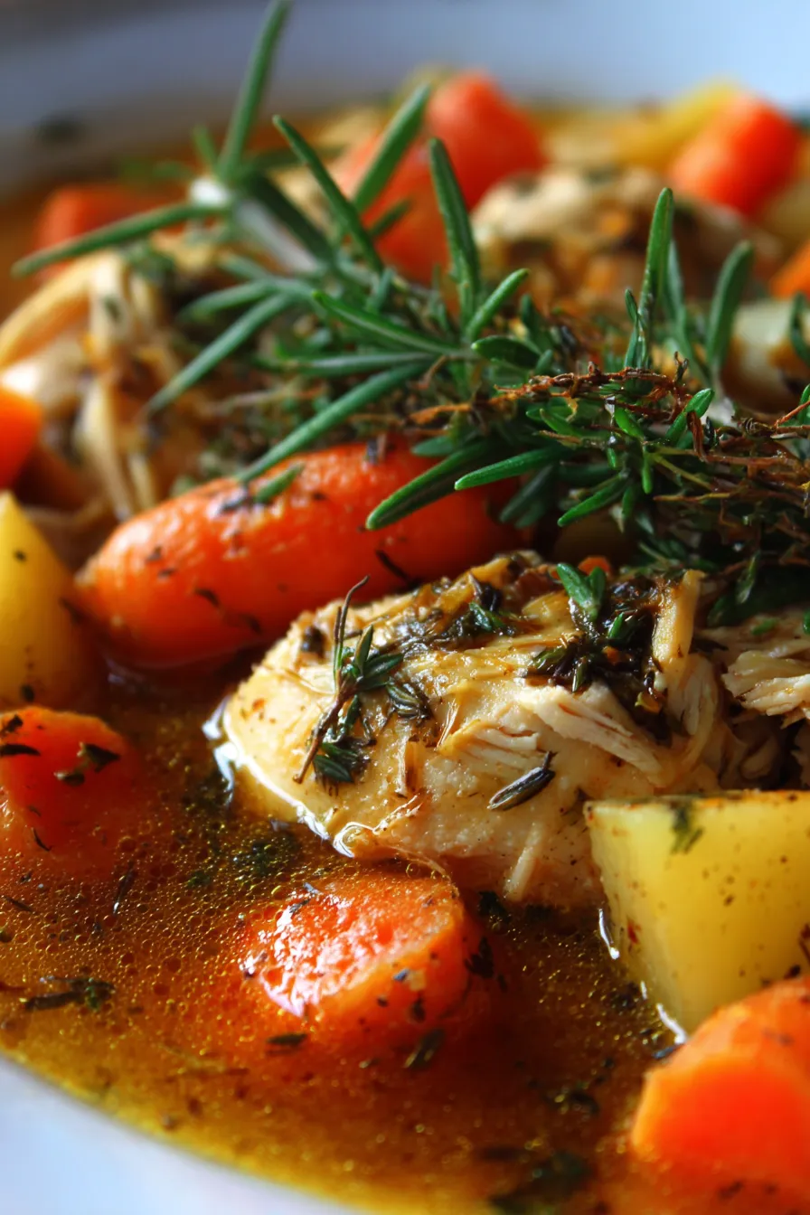 Best Ever Easy Crockpot Chicken and Carrot Stew