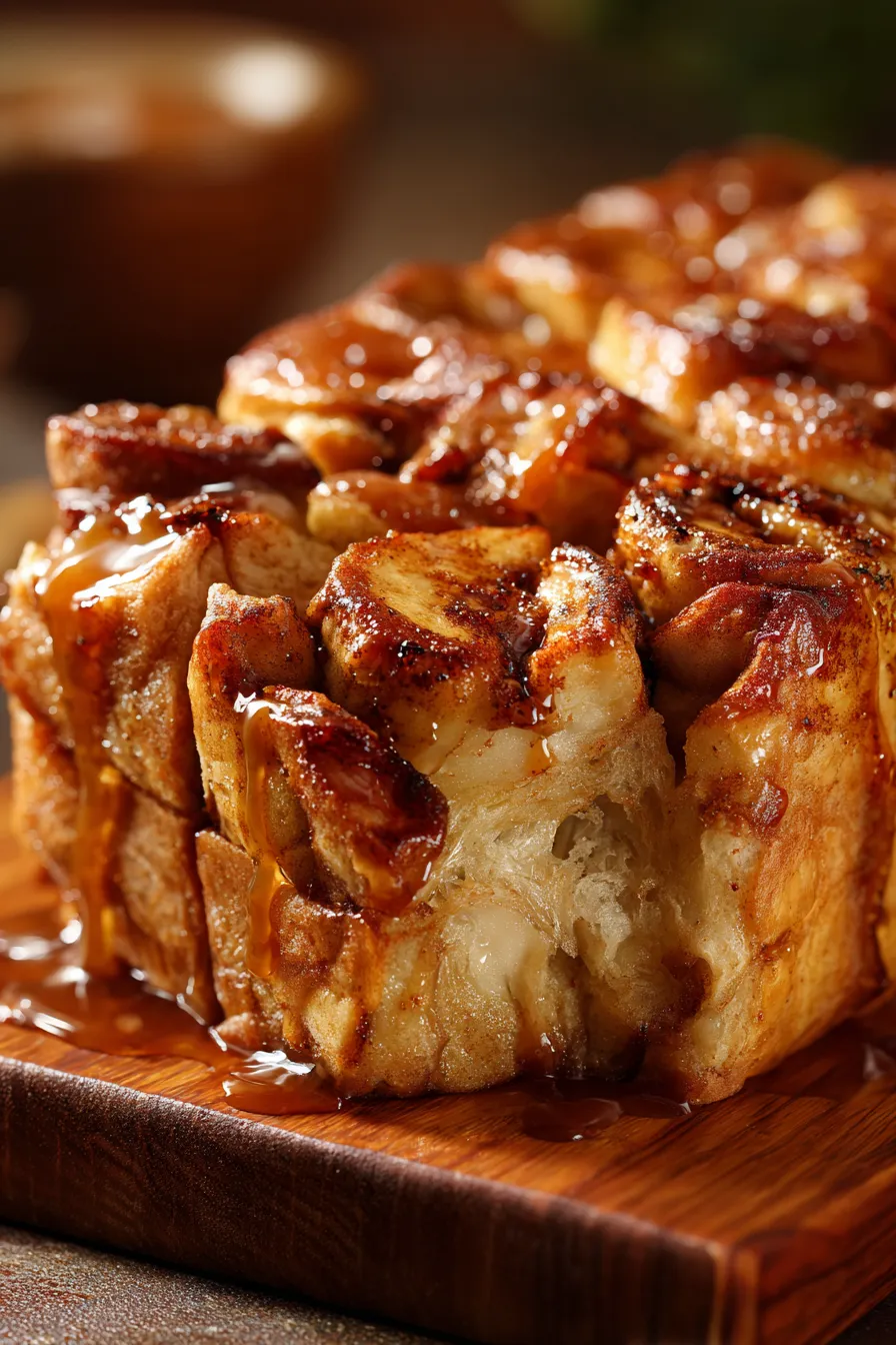 easy cinnamon bread overhead shot