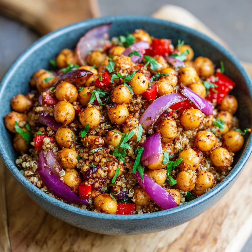 Spicy Chickpea Meal Prep Bowls