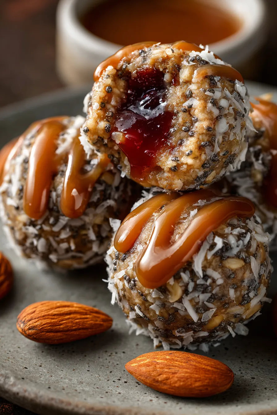 No-bake energy bites ingredients overhead