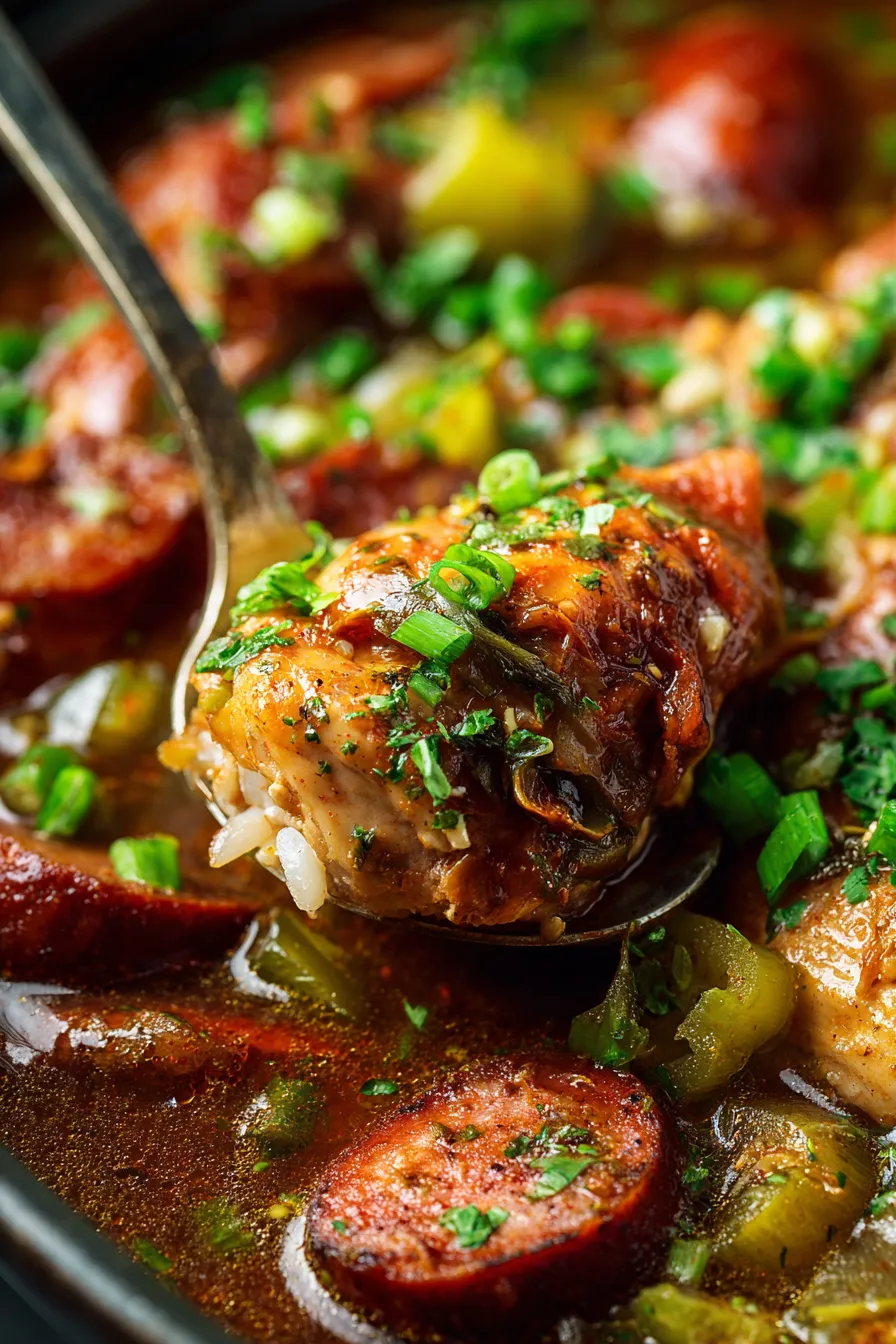 Easy Slow Cooker Chicken and Sausage Gumbo Recipe