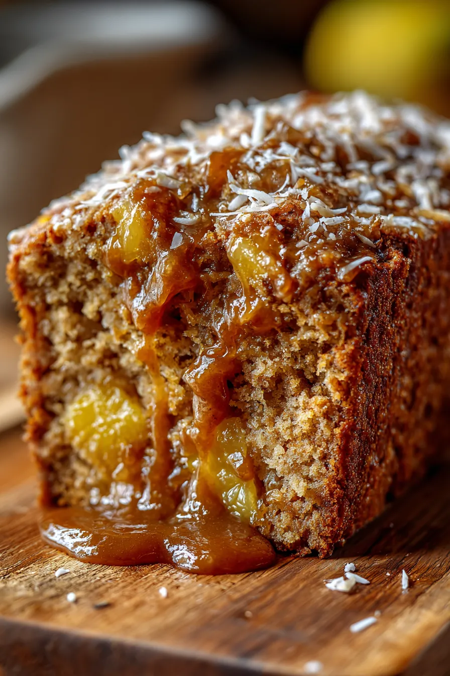 Tropical Pineapple Coconut Banana Bread Recipe (Easy)