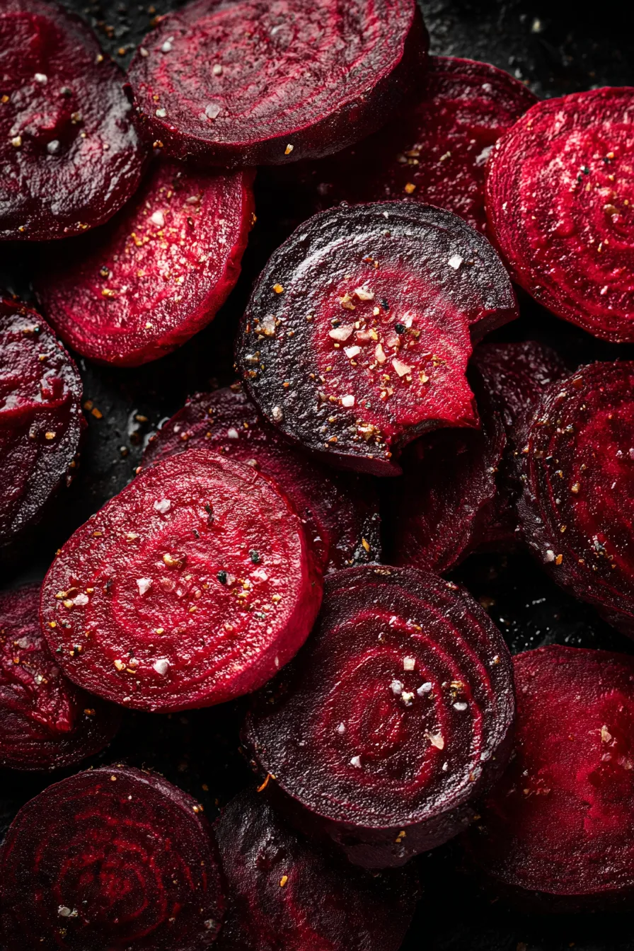 Vibrant Red Beet Chips-macro-stack