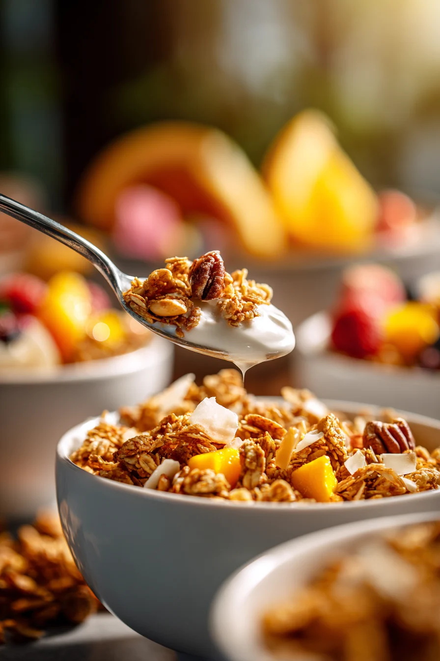 Mango Coconut Granola
