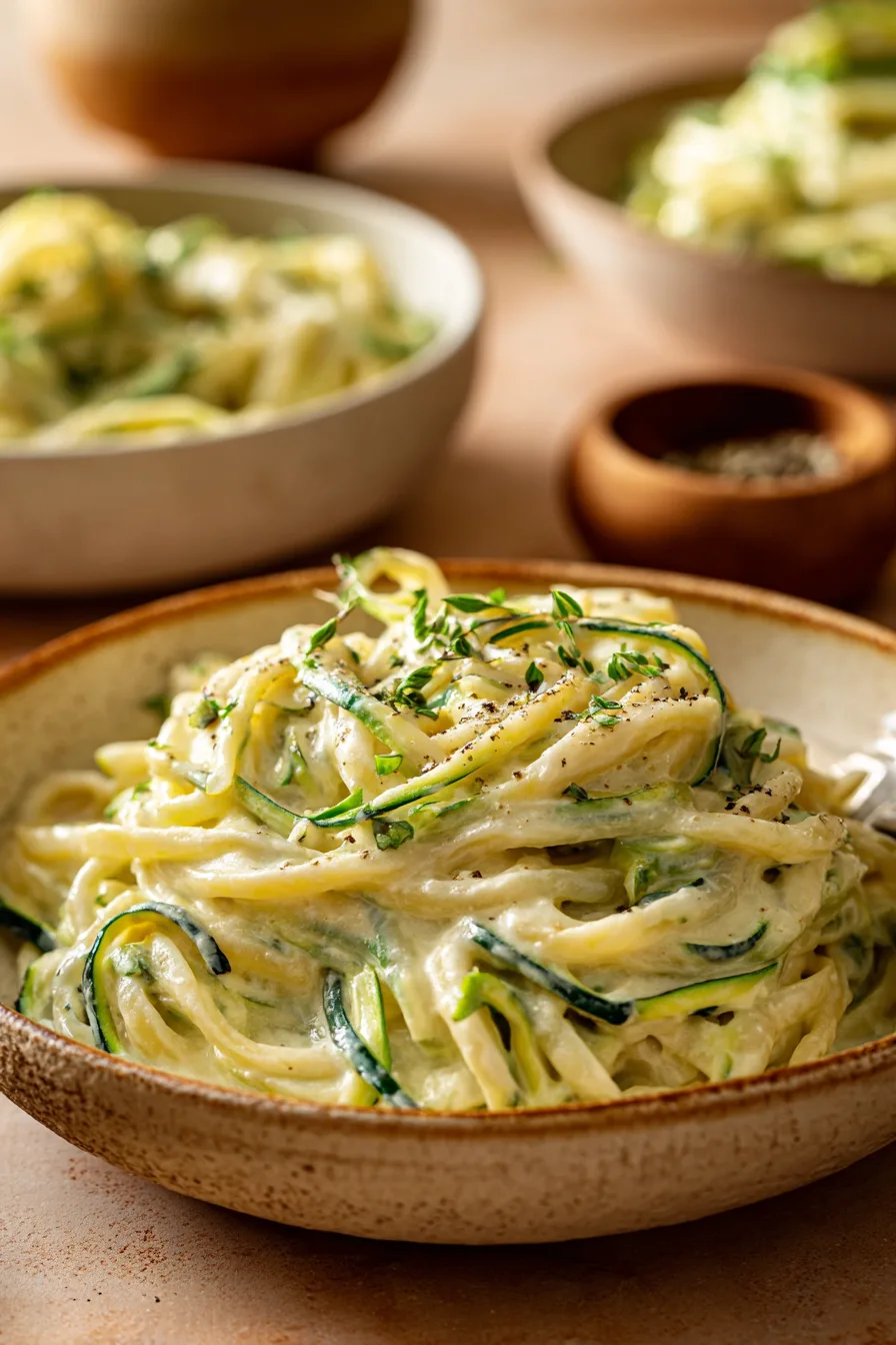 Zucchini Alfredo 