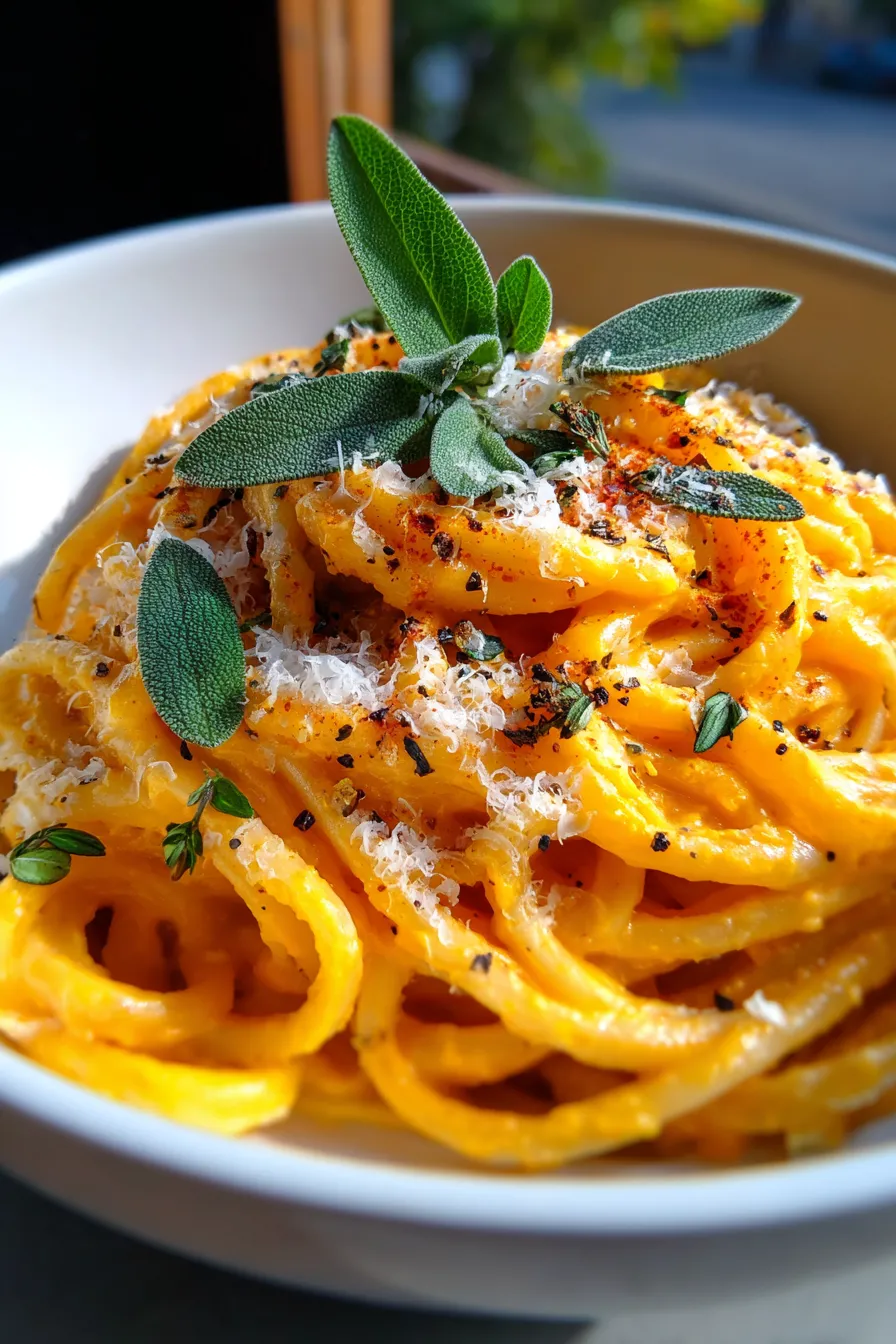 Alfredo Sauce with Butternut Squash Cream-fall-comfort-food