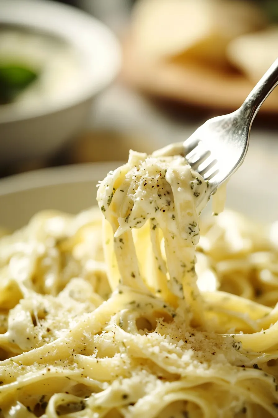 Alfredo Sauce with Parmesan & Basil Pesto-creamy-texture