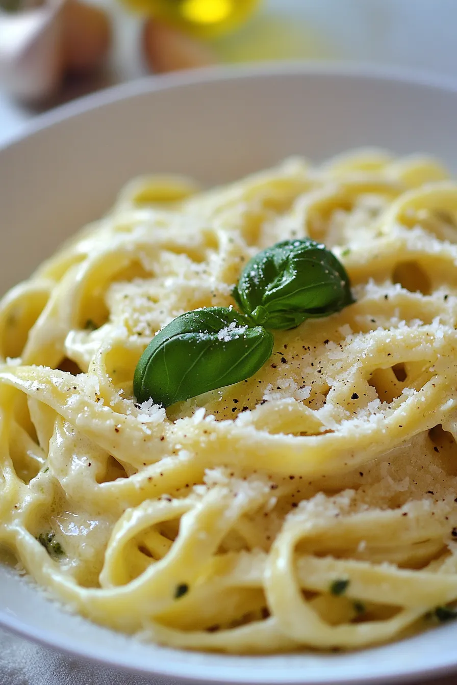 Alfredo Sauce with Parmesan & Basil Pesto-ingredients-overhead