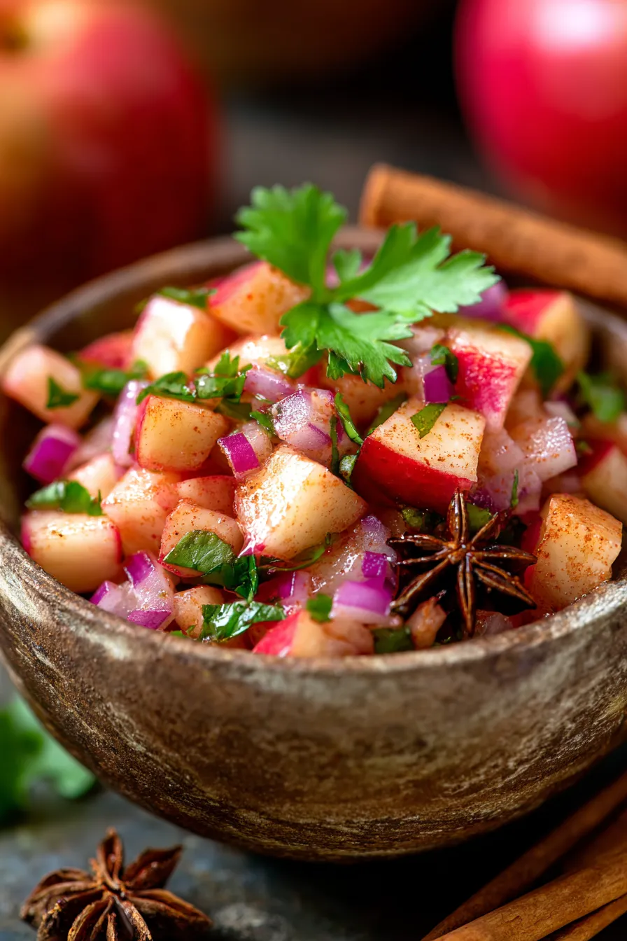 Apple Cinnamon Fall Salsa-serving-bowl