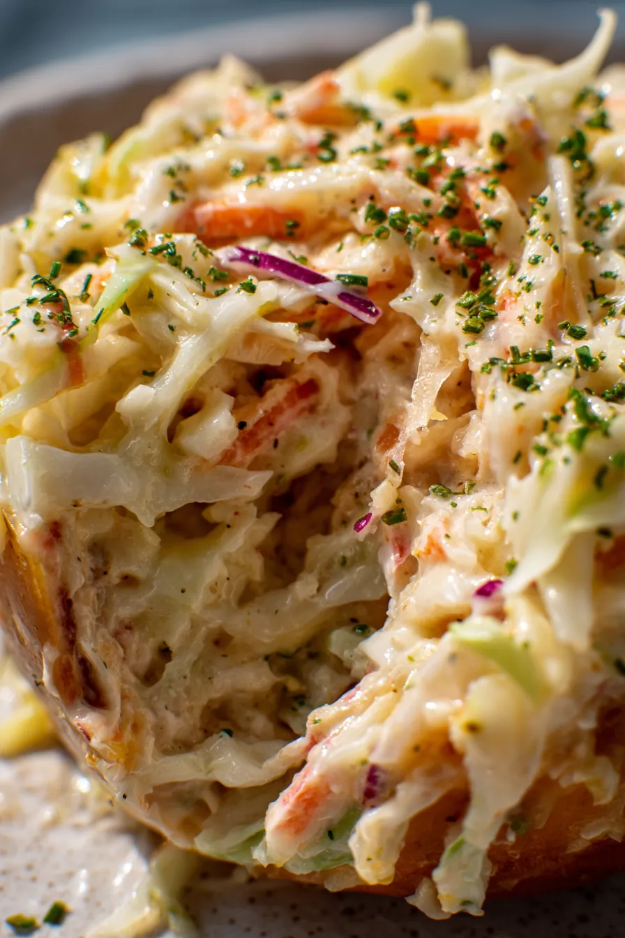 Creamy Apple Coleslaw with Honey Dressing (Easy Side)