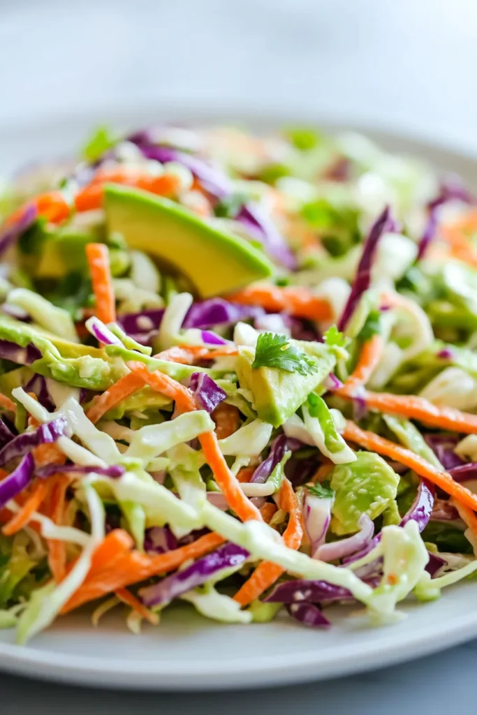 Avocado Lime Coleslaw (No Mayo) – Creamy, Zesty & Healthy!