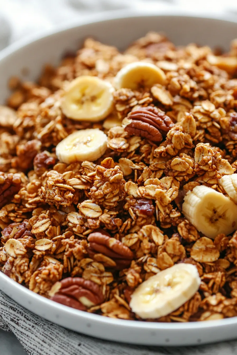 Homemade Banana Nut Bread Granola: Easy, Crunchy & Healthy