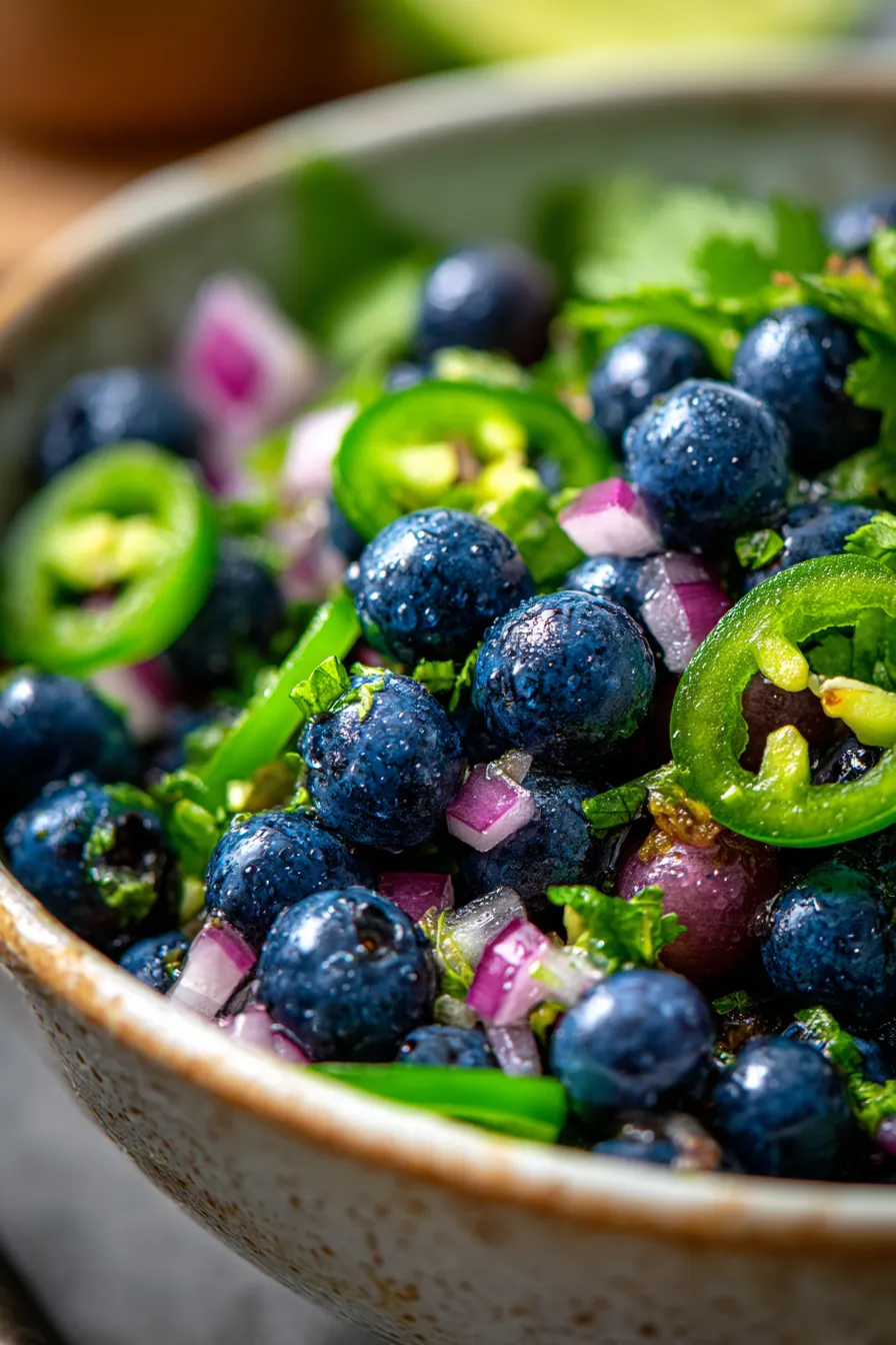 Blueberry Lime Salsa-texture-closeup
