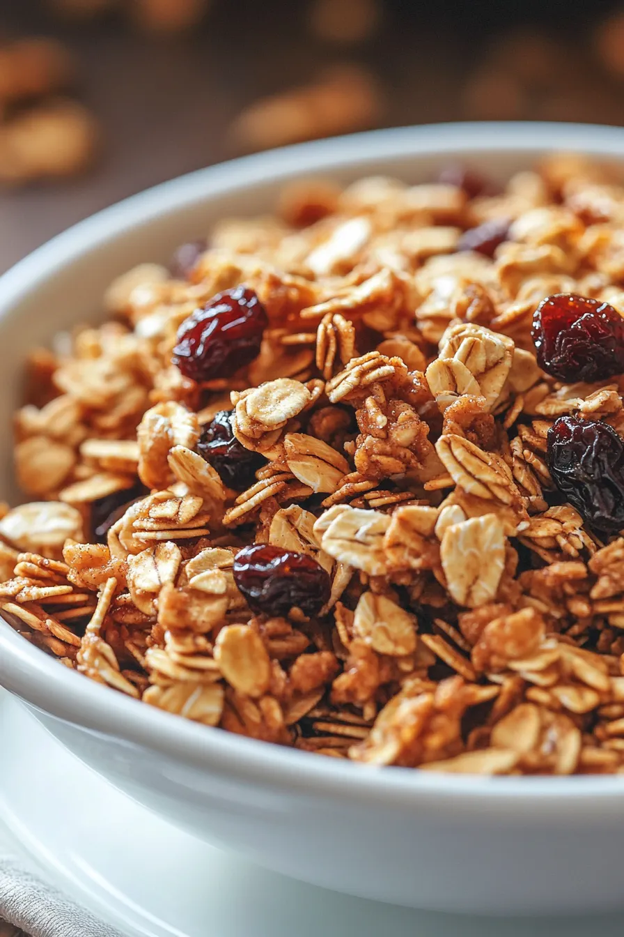 Breakfast Granola-serving-sideview