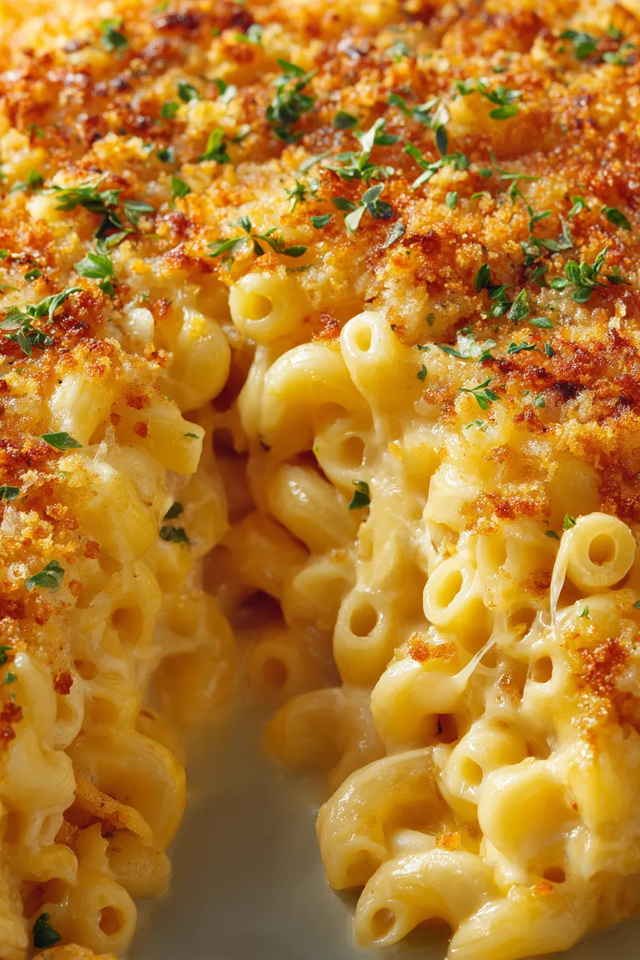 Cheesy sauce texture with onions