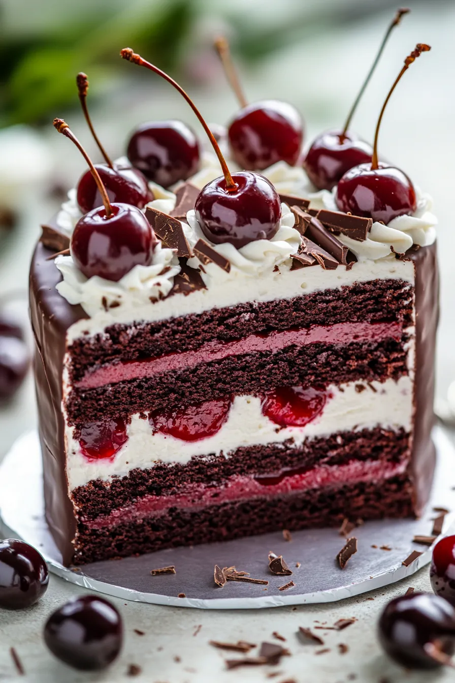 Cherry Chocolate Black Forest Style Cake-ingredients-bowl