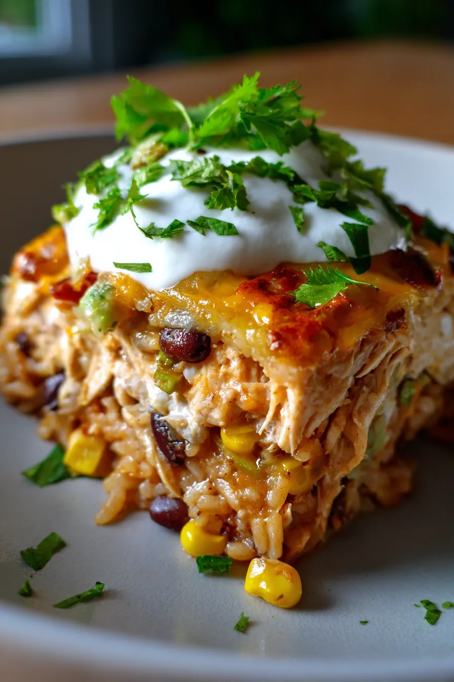 Ultimate Chicken Burrito Casserole | Make-Ahead Meal Prep