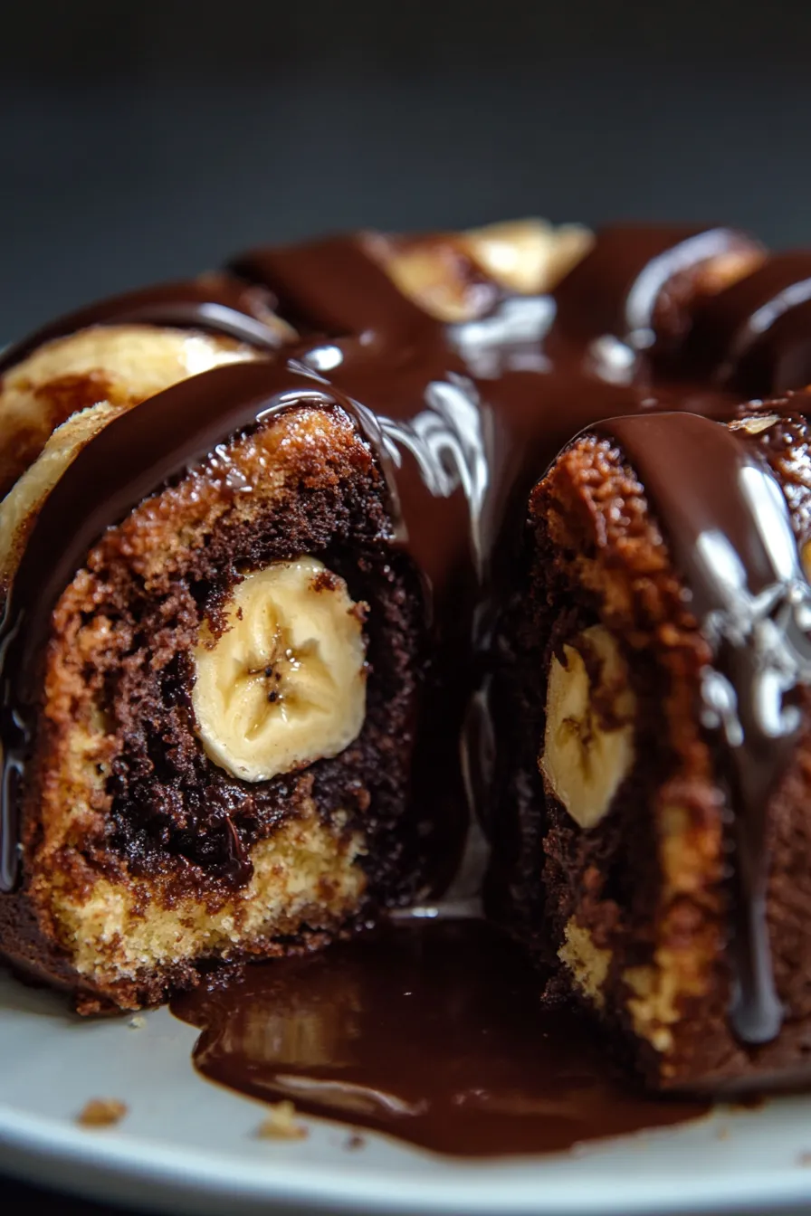 The Ultimate Chocolate Banana Marble Cake: Easy & Delicious!