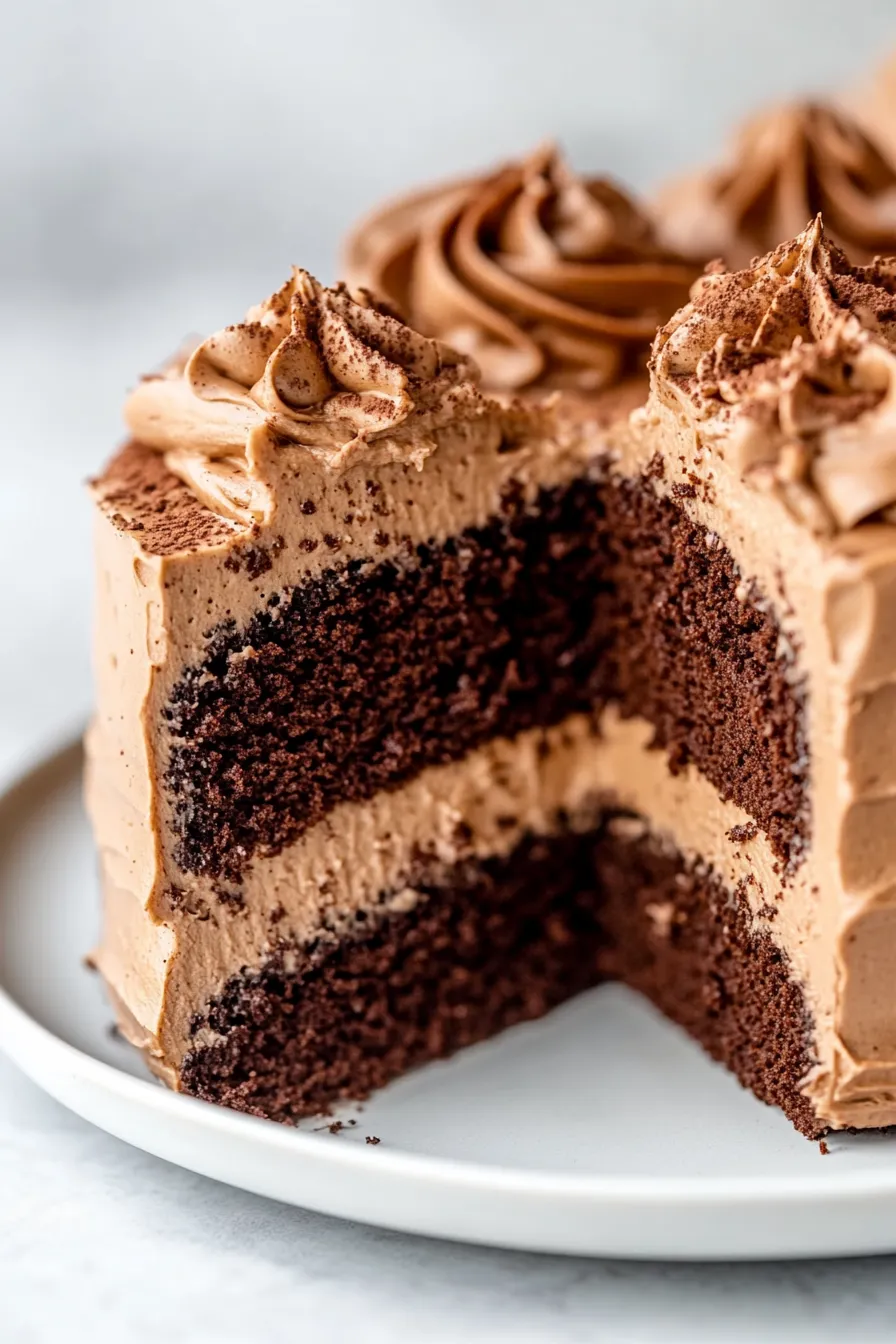 Chocolate Cake-layers-cut