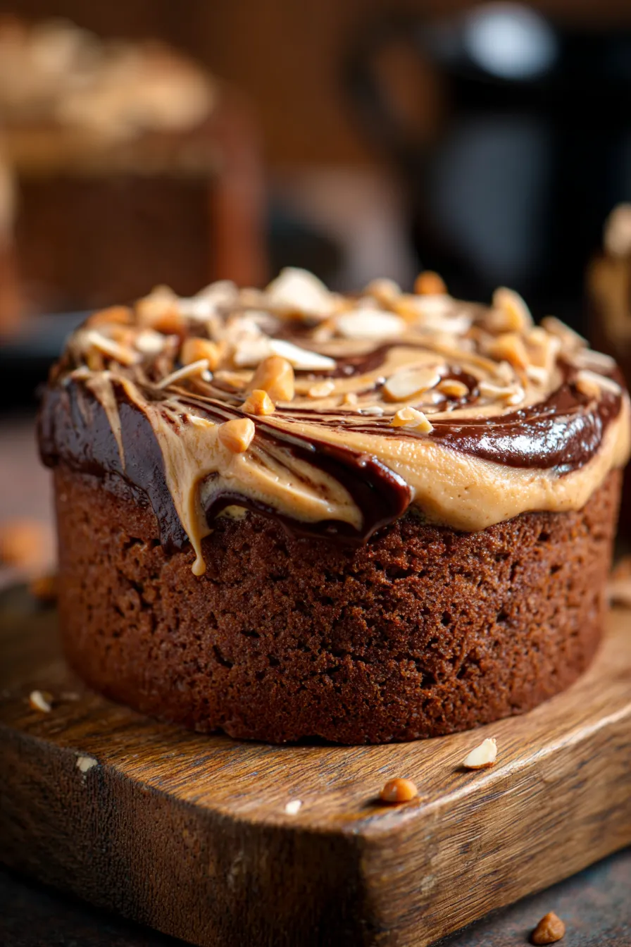 Decadent Chocolate Cake with Almond Butter Swirl Recipe