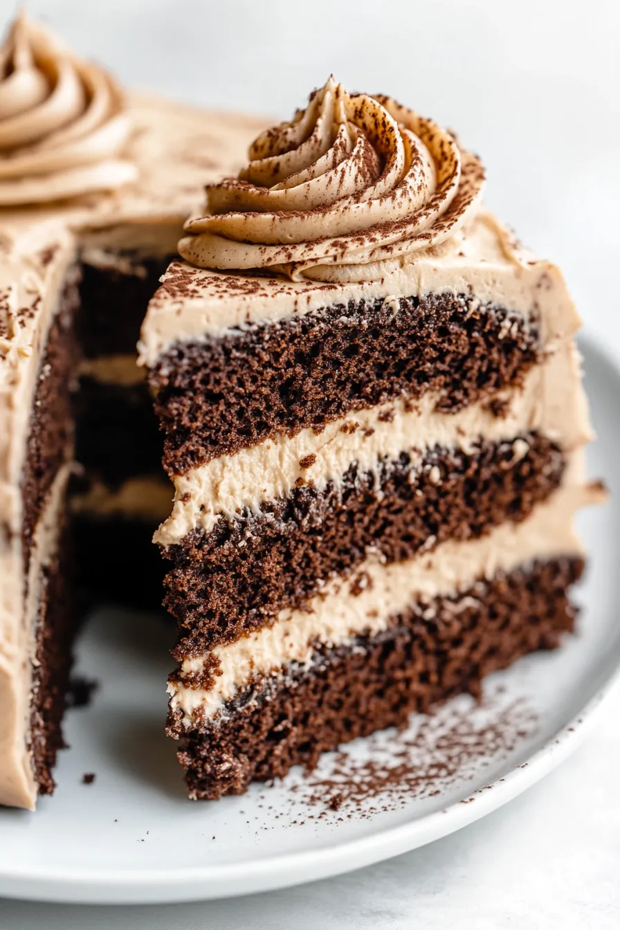 Chocolate Cake with Espresso Buttercream-whole-overhead