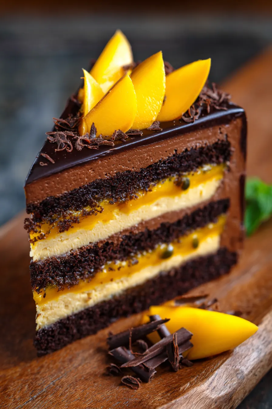 Chocolate Mango Dream Cake-ingredients-tropical