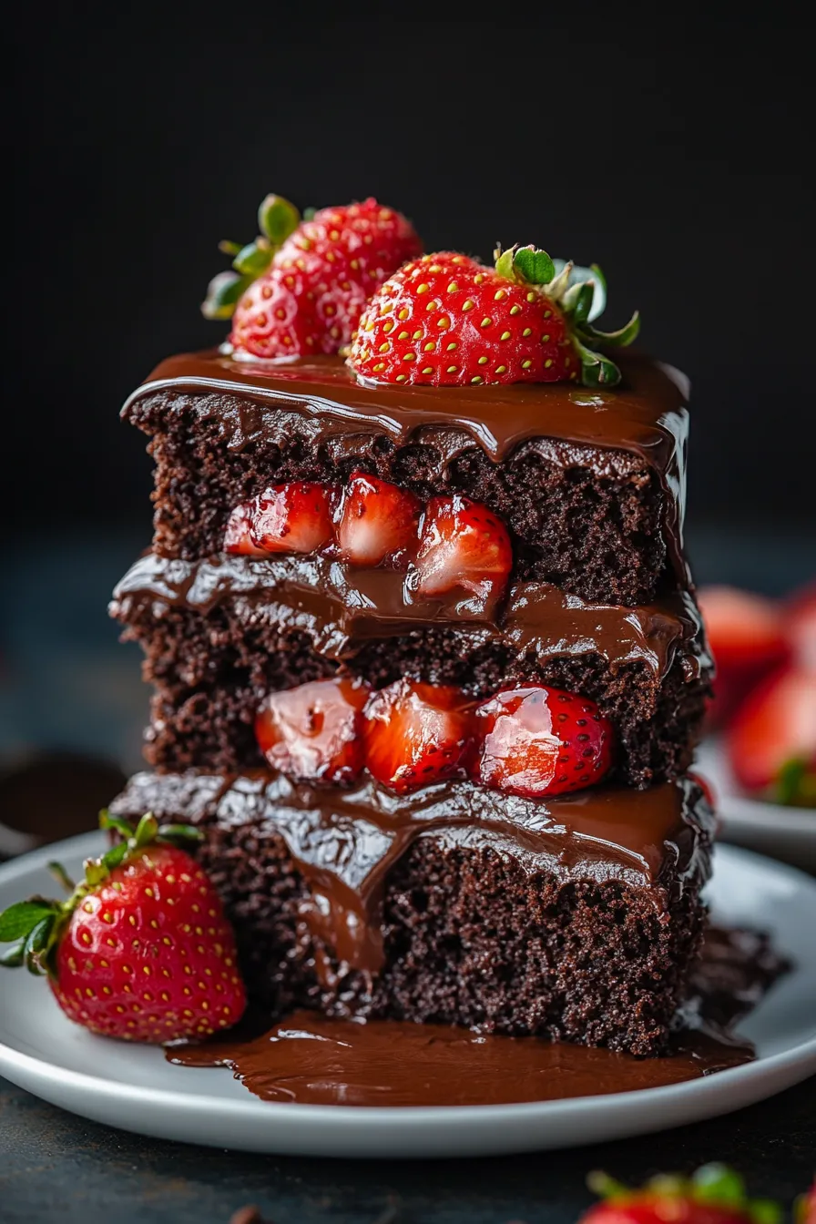 chocolate strawberry cake ingredients