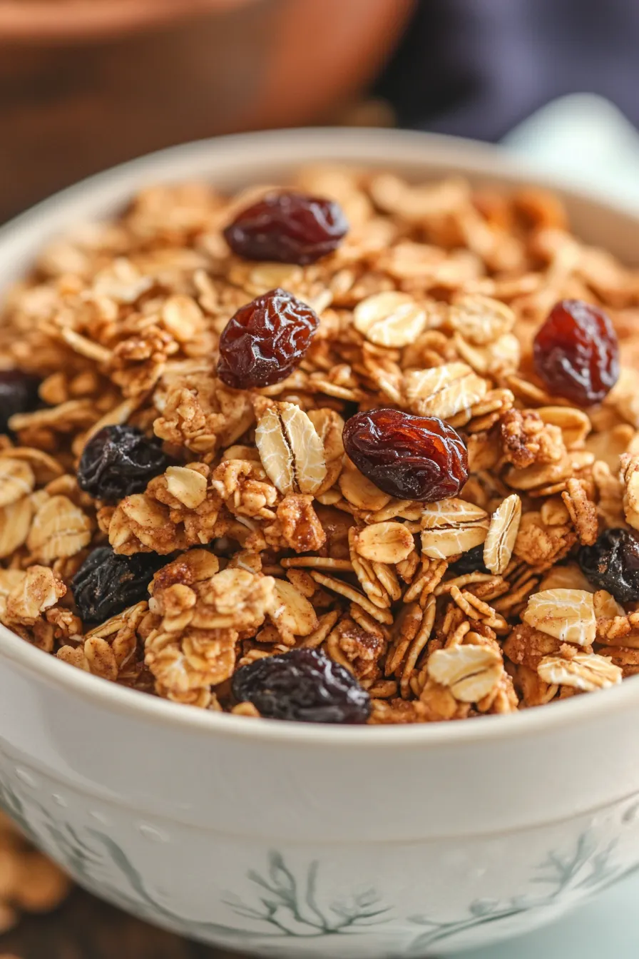 Homemade Cinnamon Raisin Granola: Best Crunchy Breakfast!