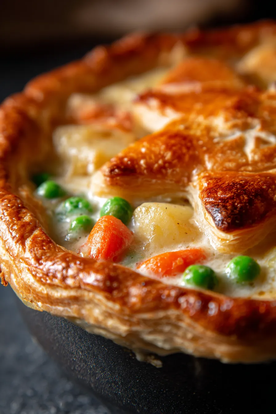 Classic Chicken Pot Pie Made Easy in One Pan-fresh ingredients-prep