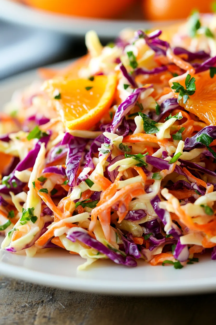 Zesty Orange & Ginger Coleslaw: Your New Favorite Vibrant Side!