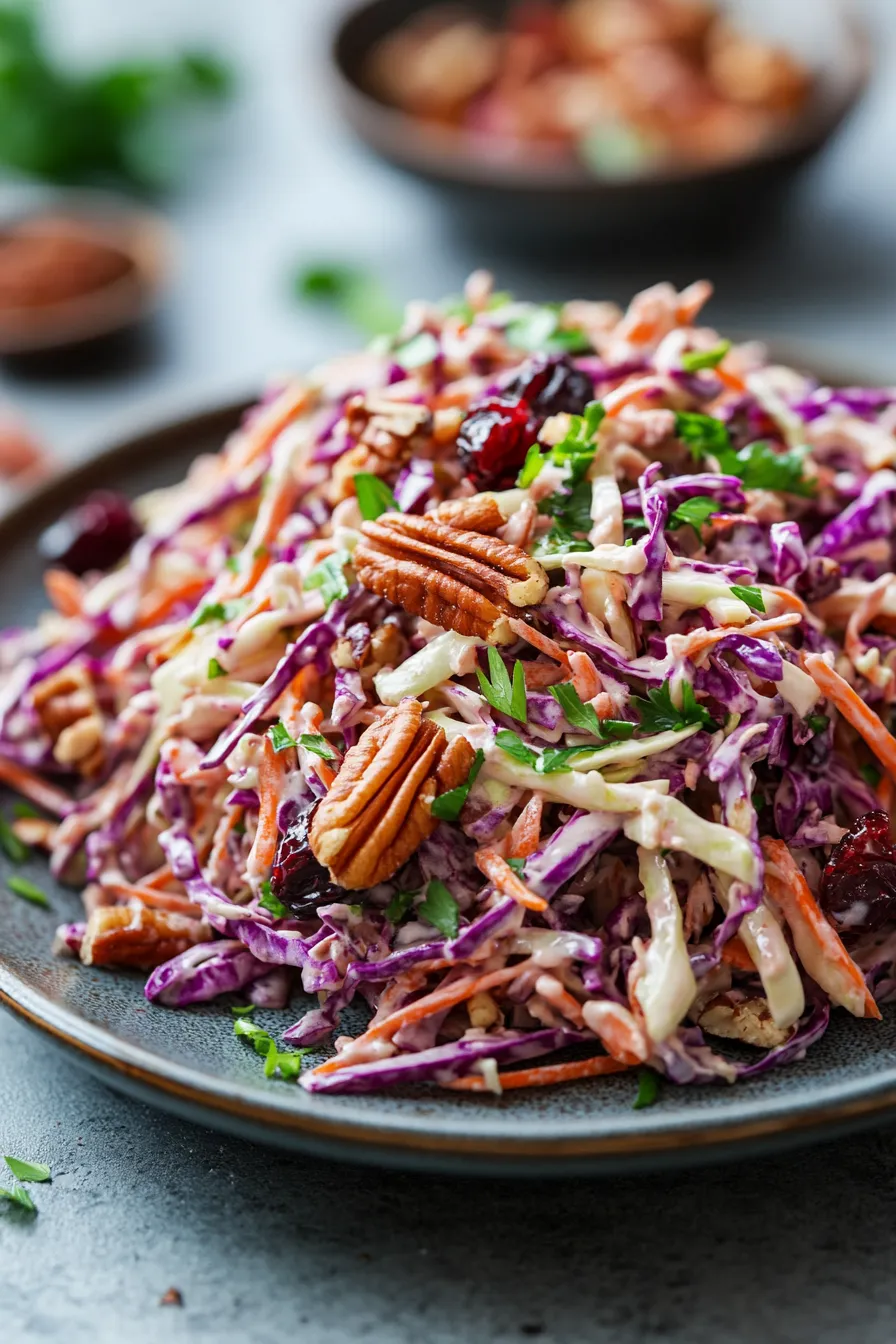 coleslaw texture closeup