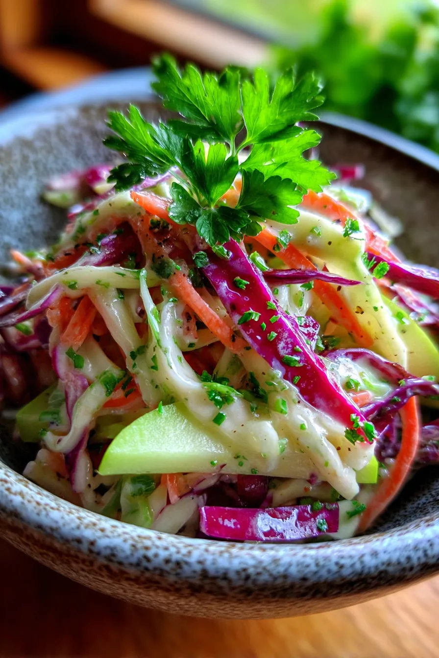 Coleslaw with Green Apple & Celery-fresh-ingredients