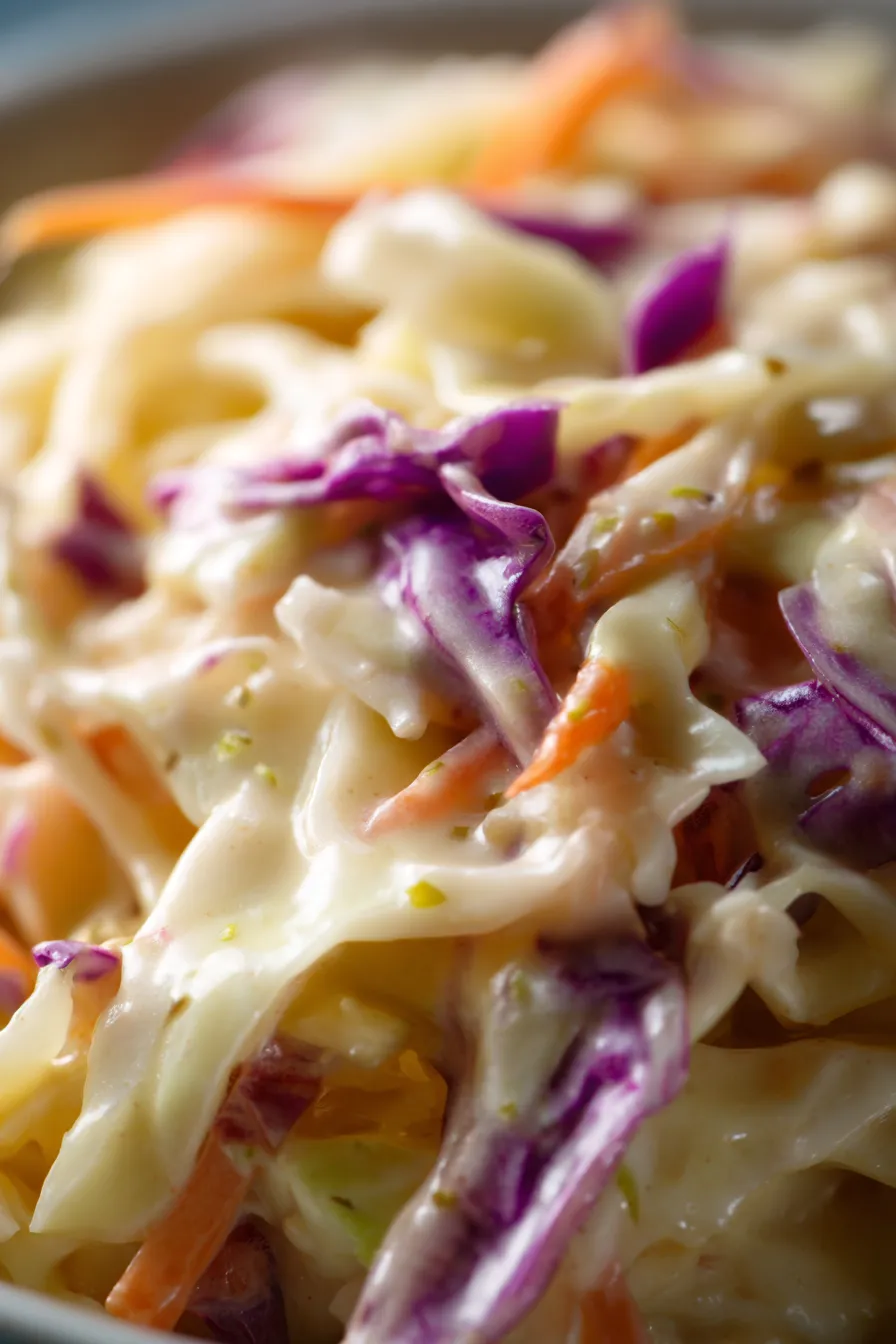 Creamy Cabbage Apple Slaw ingredients