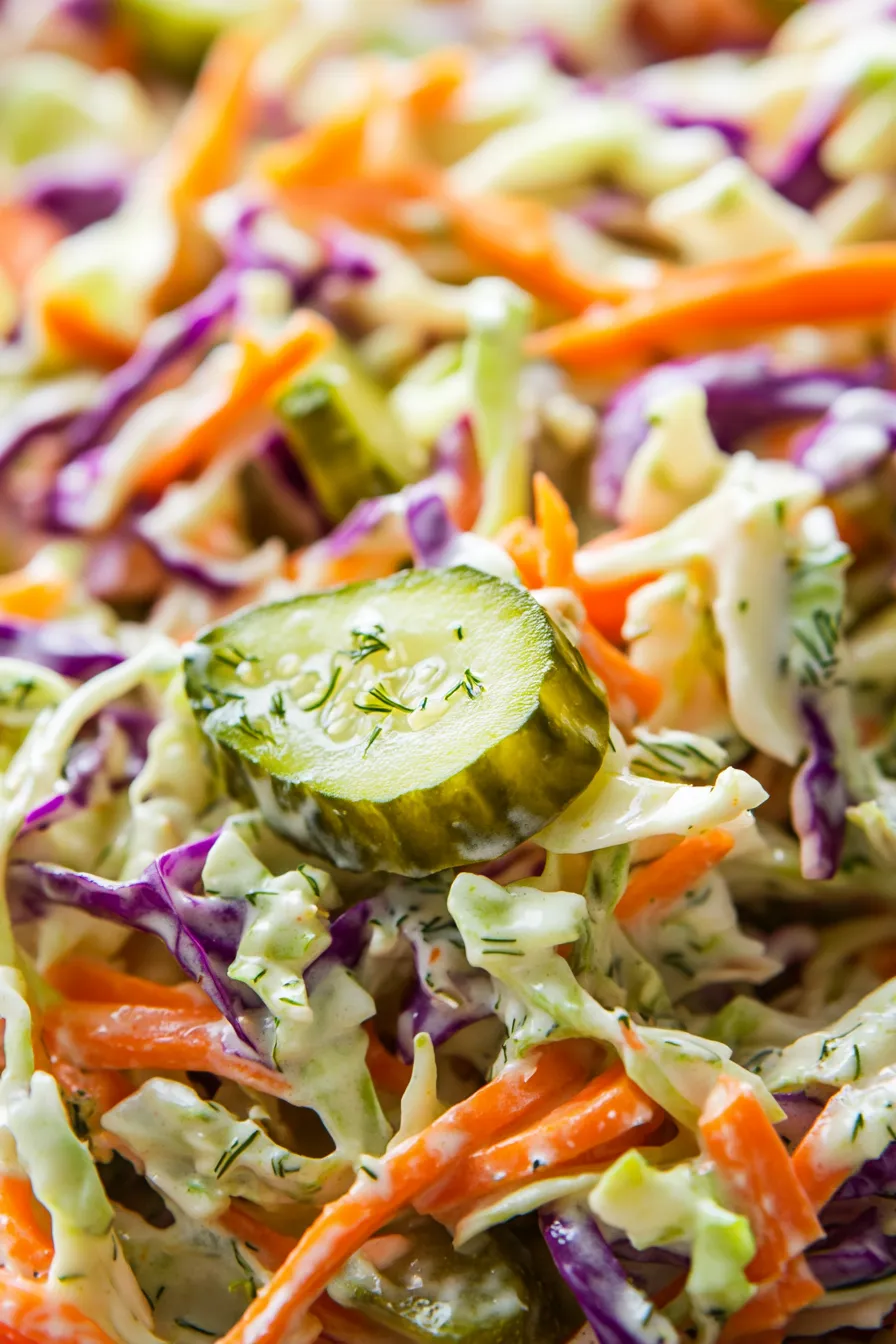Creamy Dill Pickle Coleslaw: Your New Favorite Side Dish!