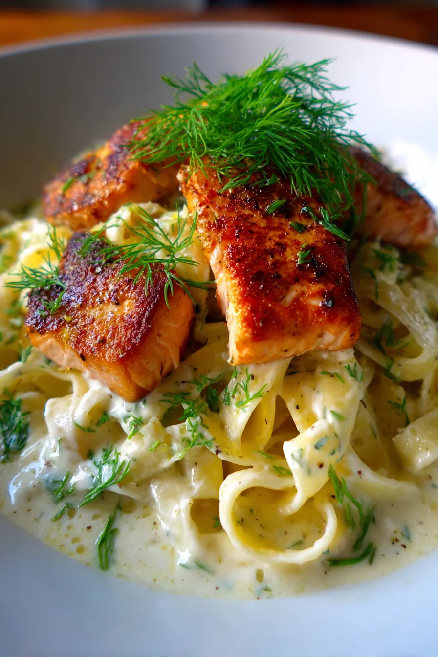 Creamy Lemon Dill Salmon Alfredo: Your New Favorite Dinner!