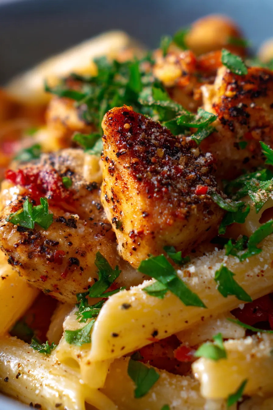 Crockpot Garlic Parmesan Chicken Pasta-ingredients-overhead