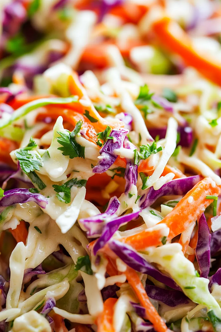 Dijon Mustard Coleslaw-fresh ingredients-preparation