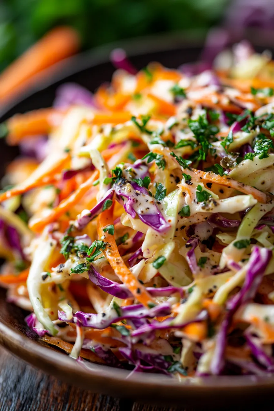Creamy & Tangy Dijon Mustard Coleslaw: Zesty Kick!