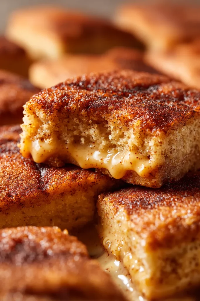 Best Ever Eggnog Snickerdoodle Cookie Bars