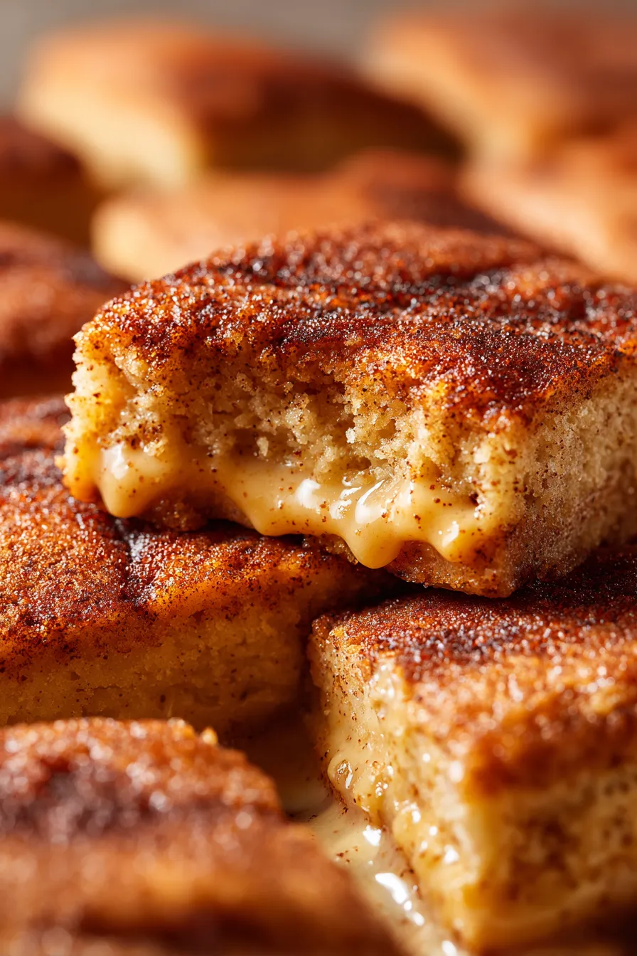 Best Ever Eggnog Snickerdoodle Cookie Bars