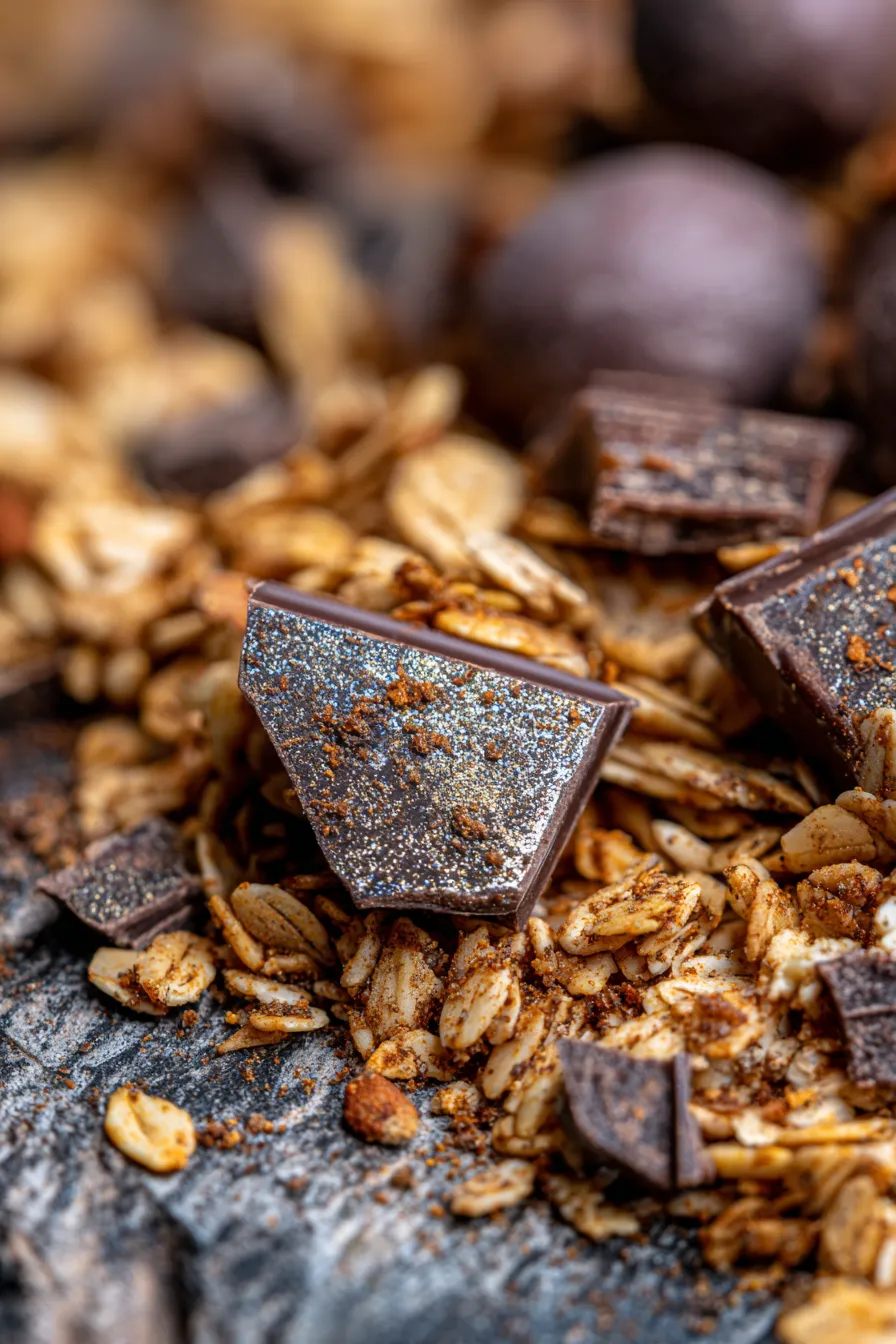 Espresso Chocolate Chunk Granola-ingredients-scattered
