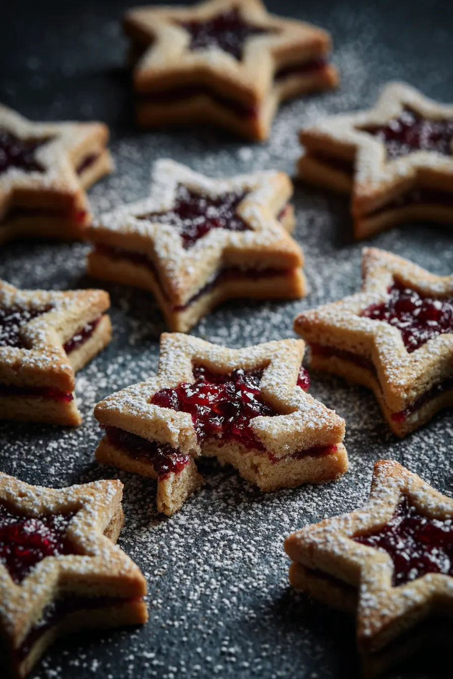 festive holiday cookie display