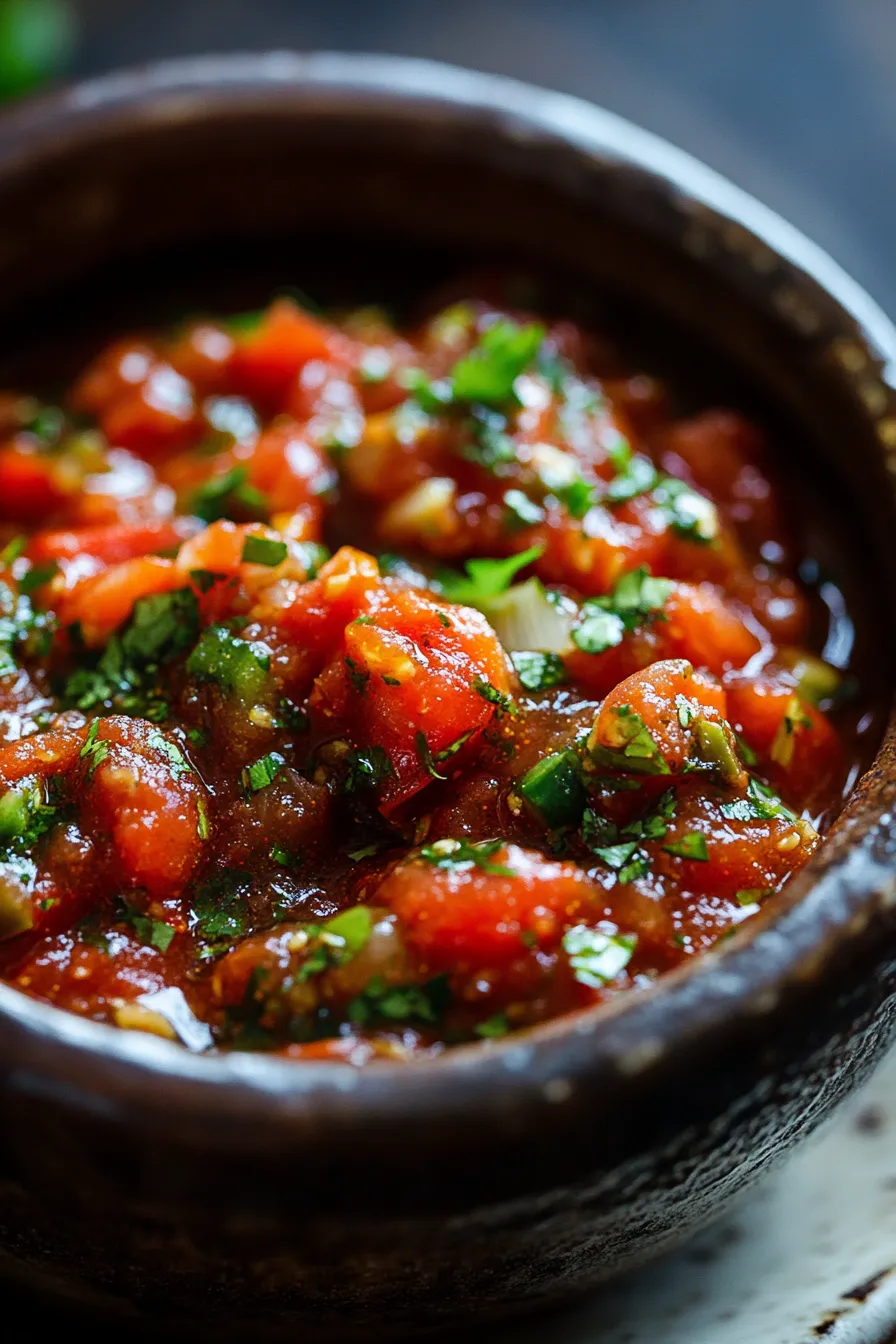 Fire-Roasted Chili Salsa-ingredients-rustic
