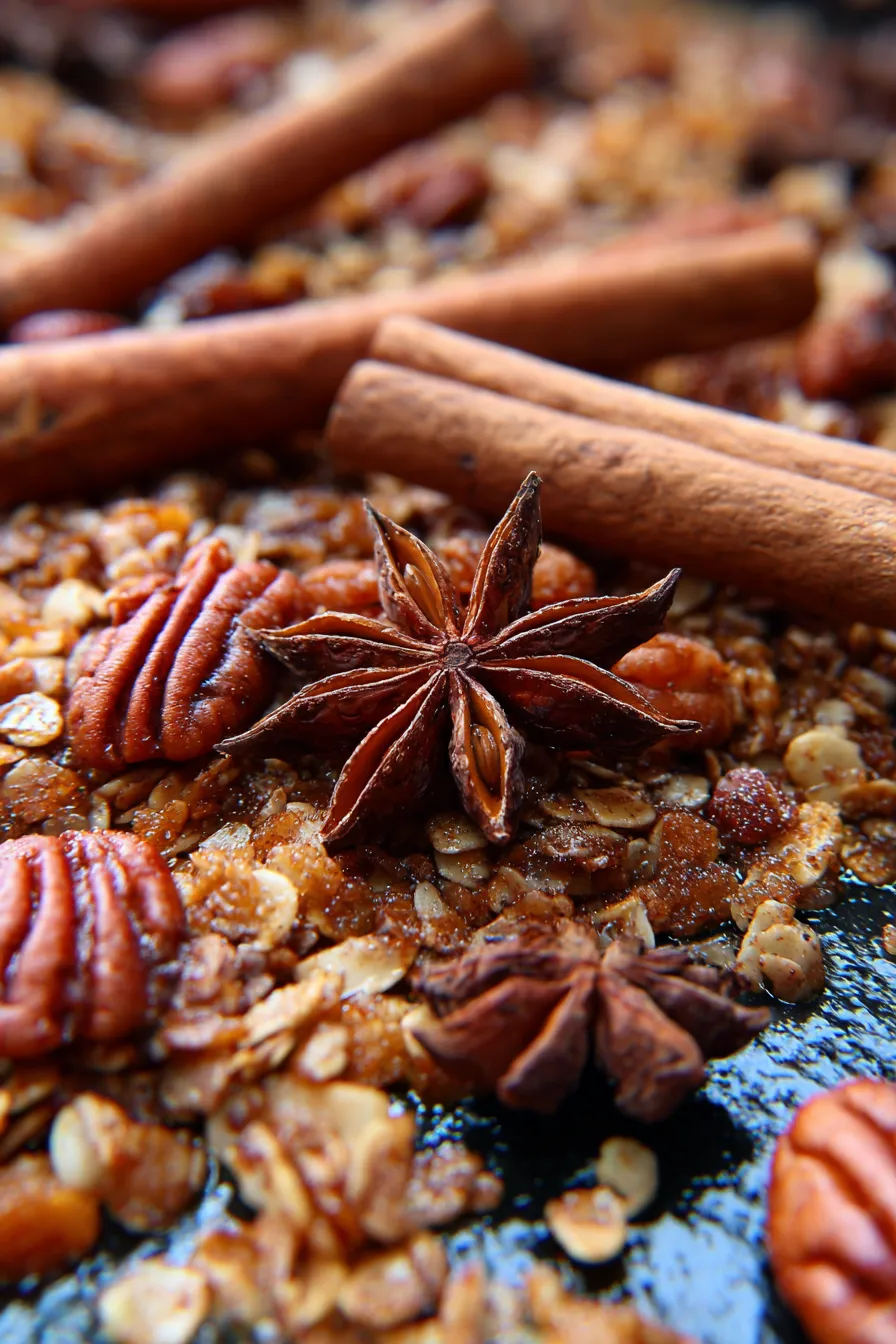 Gingerbread Granola with Molasses-ingredients-bowl